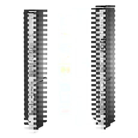 Combina frigorifica Liebherr CNbda 5723 Plus, NoFrost, EasyFresh, 60 cm, 371 l, EasyTwist-Ice, SuperCool, DuoCooling, Clasa A, BlackSteel